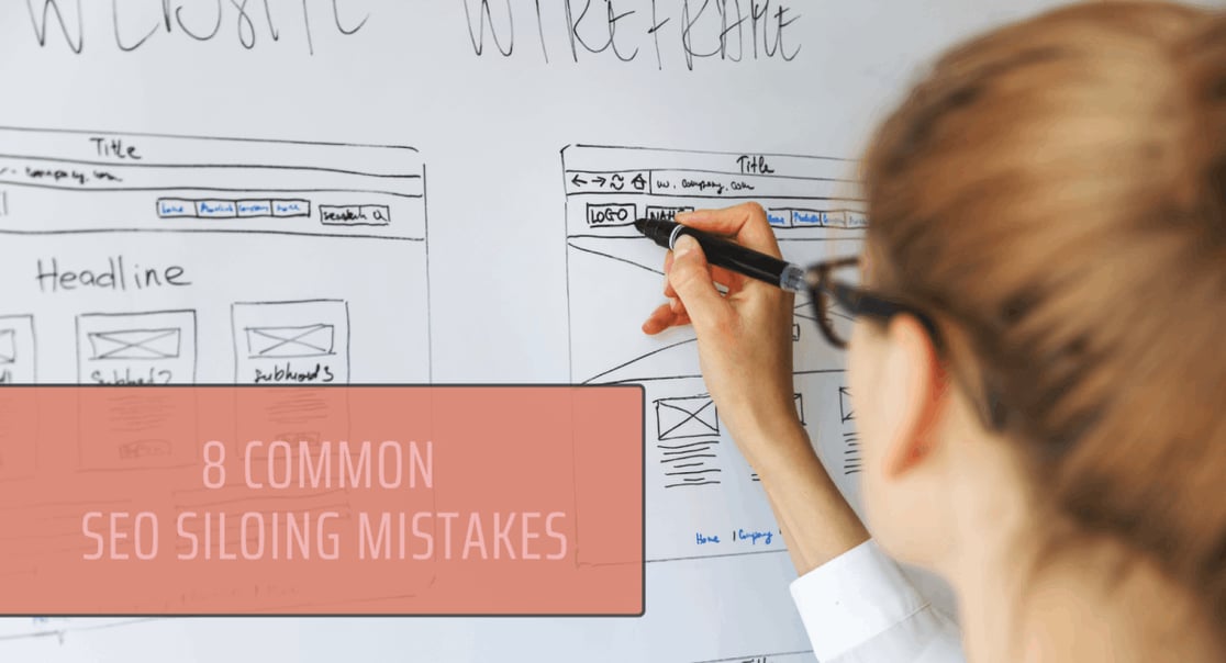 A woman designing a website on a whiteboard