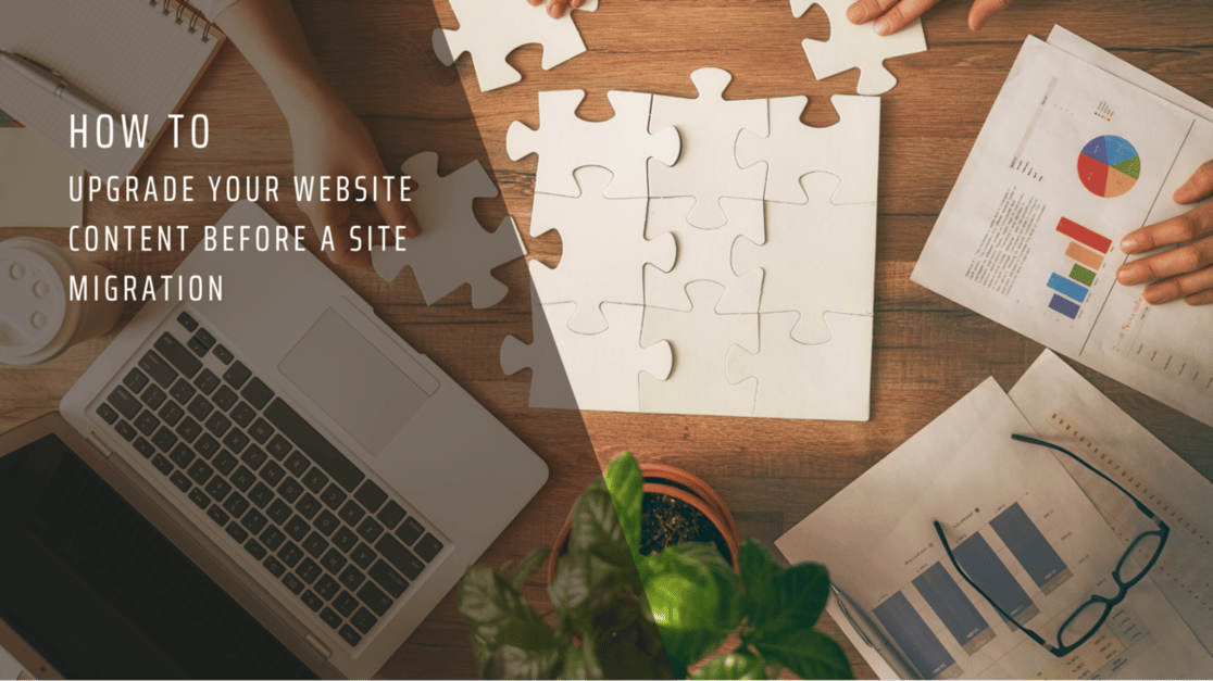 A desk with a laptop, reports and an unfinished puzzle.